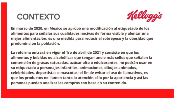 Ejemplo de brief creativo para Kellogg's